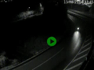 Caméra autoroute à la jonction entre l'A7 et la D301 (Boulevard urbain Sud de Lyon) à Feyzin, au sud de Lyon. Vue orientée vers Mions