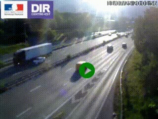 Webcam sur la Nationale 201 à hauteur de la sortie Chambéry-Nord, avant à la jonction entre l'A41 et l'A43, en direction de Lyon