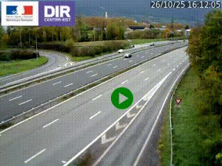 Webcam sur la Nationale 201 à hauteur de la sortie Chambéry-Nord, avant à la jonction entre l'A41 et l'A43, en direction de Lyon