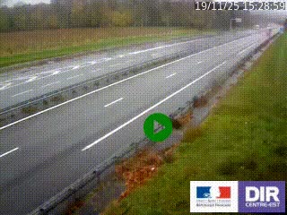 Webcam autoroute sur l'A77 à hauteur de Pouilly-sur-Loire en direction de Nevers