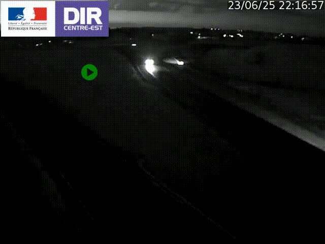 Webcam sur le contournement de Valence, sur la Nationale 7, caméra orientée vers Lyon