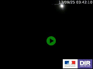 Webcam routière sur la RN7 à hauteur de Toulon-sur-Allier, entre Moulins et Vichy