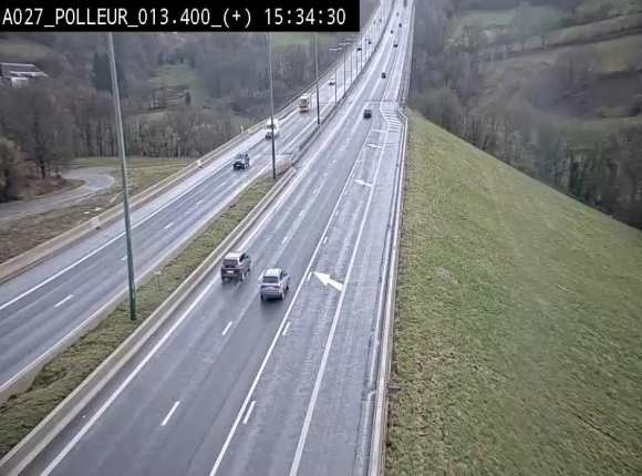 Webcam sur l'A27/E42 à hauteur du Viaduc de Polleur, juste après l'aire de Polleur