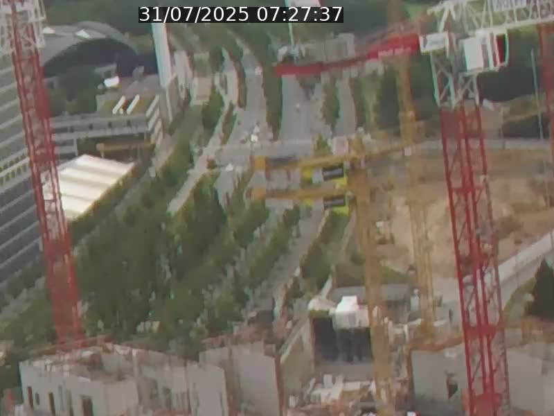 Webcam sur l'avenue John Fitzgerald Kennedy (N51) avec vue orientée vers le Findel