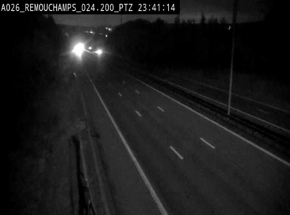 Webcam E25/A26 à Aywalle, à hauteur de Spa. Vue orientée vers Liège
