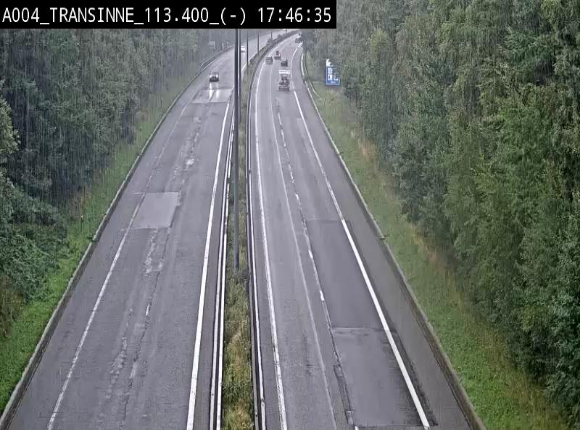 Caméra trafic E411 (A4) - Transinne direction Namur - BK 113.425