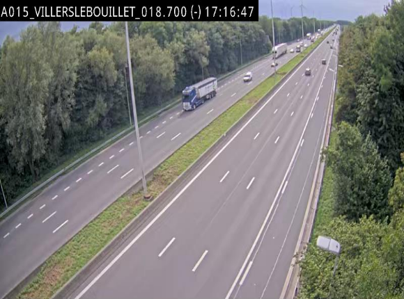Webcam autoroute Belgique - Villers-le-Bouillet - E42 direction Liège - BK 18.7