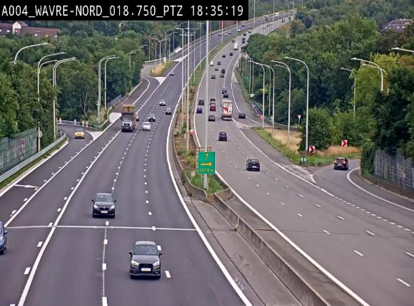 Webcam traffic E411(A4) - BK 18.7 - Bierges (Wavre Nord)