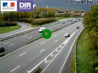 Caméra routière à hauteur de la sortie 15 Chambéry-centre au PK 4,103 en direction d'Albertville