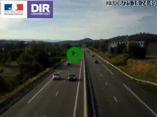 Caméra autoroute à Saint-Etienne (Les Littes) à hauteur du Ikea Saint-Etienne sur l'A72 en direction de Roanne