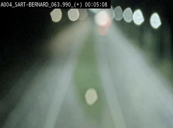 Webcam sur l'E411 à hauteur de la jonction avec la N4 à la sortie de Namur. Vue orientée vers Luxembourg