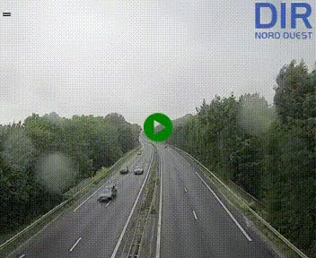 Webcam sur le périphérique de Caen (N814) à l'est de la ville, à Mondeville hauteur de la sortie 2, Presqu'île-Rives de l'Orne, au bout de l'autoroute A13