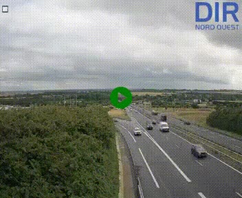 Webcam au début de l'A84 sur le périphérique Ouest de Caen (N814) à hauteur de la sortie 9, Porte de Bretagne