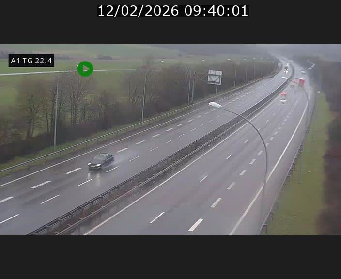 Traffic live webcam Luxembourg Flaxweiler - A1 direction Luxembourg - BK 22.4