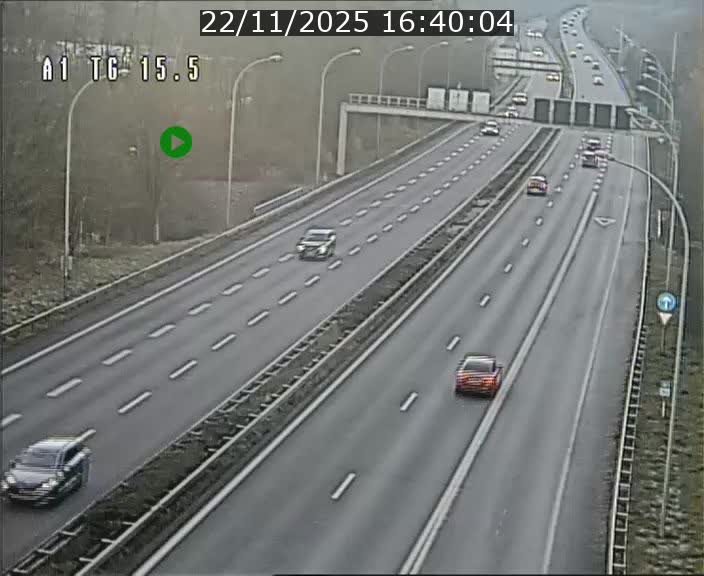 Traffic live webcam Luxembourg Munsbach - A1 direction Luxembourg - BK 15.5