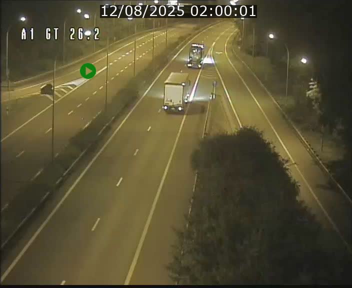 Traffic live webcam Luxembourg Grevenmacher - A1 direction Allemagne - BK 26.2