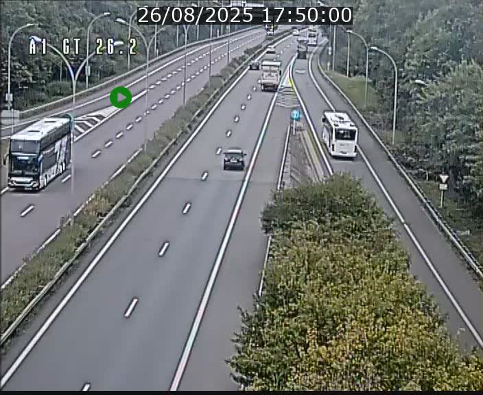 Traffic live webcam Luxembourg Grevenmacher - A1 direction Allemagne - BK 26.2