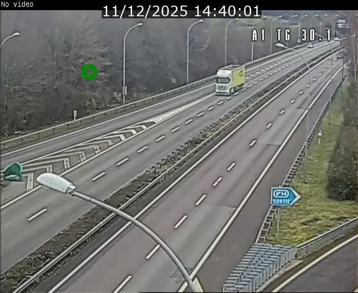 Traffic live webcam Luxembourg Grevenmacher - A1 direction Luxembourg - BK 30.1