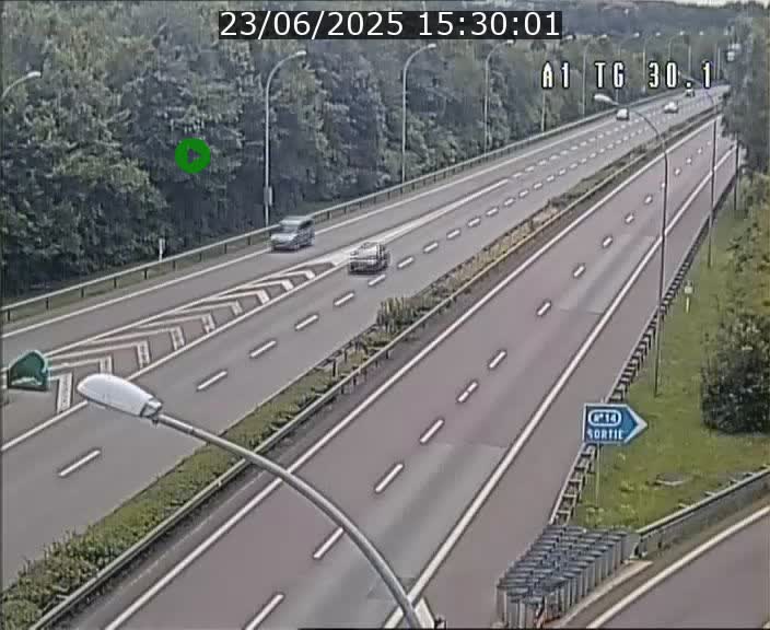 Traffic live webcam Luxembourg Grevenmacher - A1 direction Luxembourg - BK 30.1