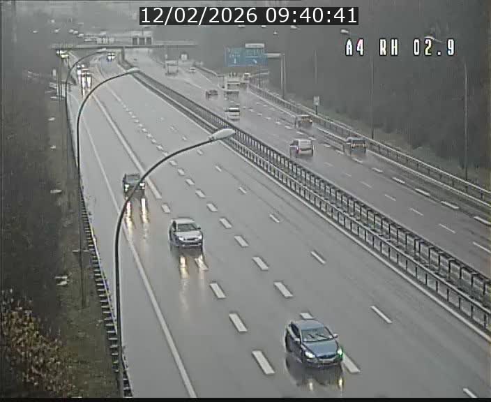 Webcam traffic A4 Luxembourg - BK 2.9 - Croix de Cessange (direction Luxembourg)