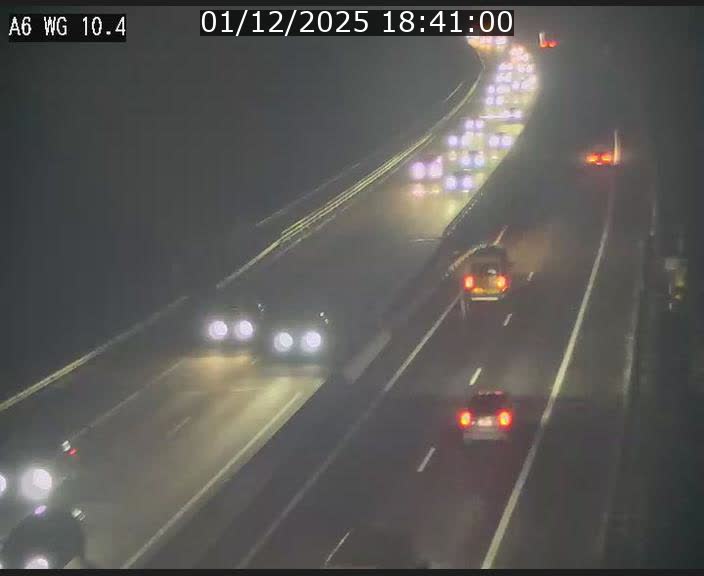 Traffic live webcam Luxembourg Mamer - A6 - BK 10.4 - direction Luxembourg/France/Allemagne