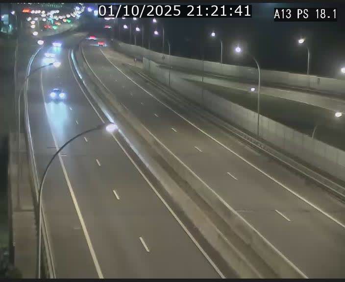 Traffic live webcam Luxembourg Dudelange - A13 direction Croix de Bettembourg - BK 18.1