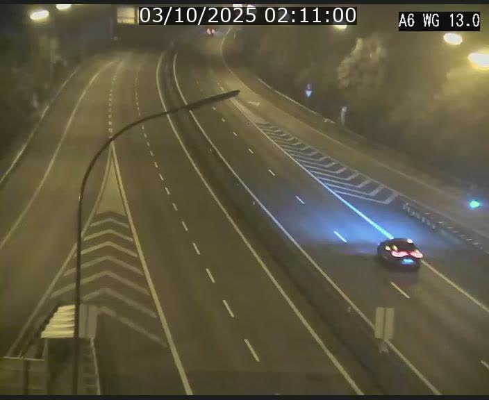 Traffic live webcam Luxembourg Mamer - A6 - BK 13 - direction Luxembourg/France/Allemagne