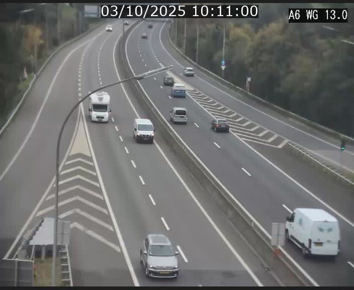 Traffic live webcam Luxembourg Mamer - A6 - BK 13 - direction Luxembourg/France/Allemagne