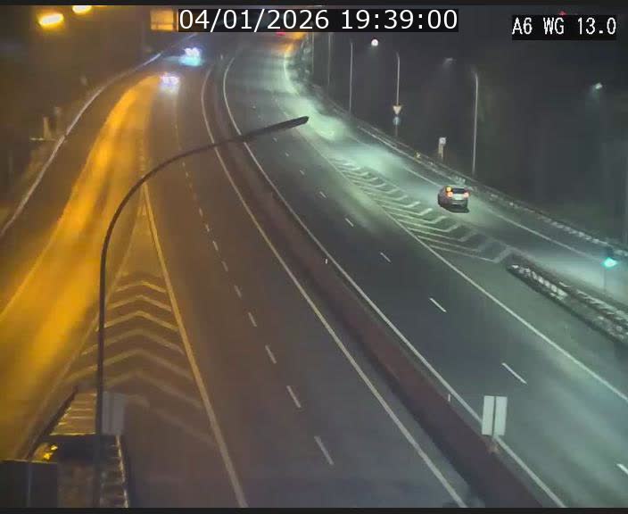 Traffic live webcam Luxembourg Mamer - A6 - BK 13 - direction Luxembourg/France/Allemagne