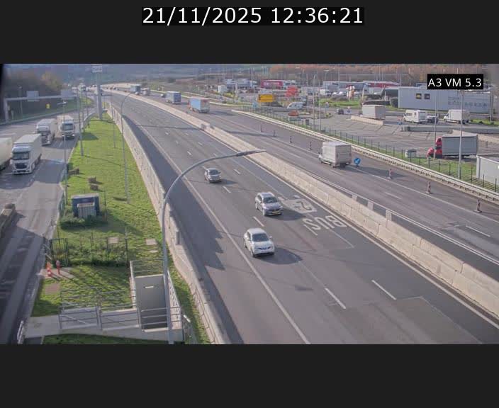 Traffic live webcam Luxembourg Aire de Berchem - A3 - BK 5 - direction France