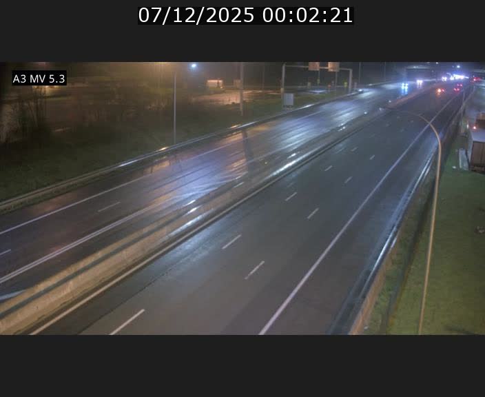 Webcam à l'Aire de Berchem au Luxembourg sur l'A3. Vue orientée vers la France