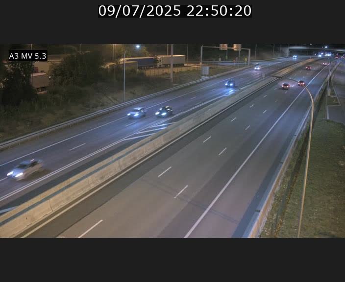 Webcam à l'Aire de Berchem au Luxembourg sur l'A3. Vue orientée vers la France