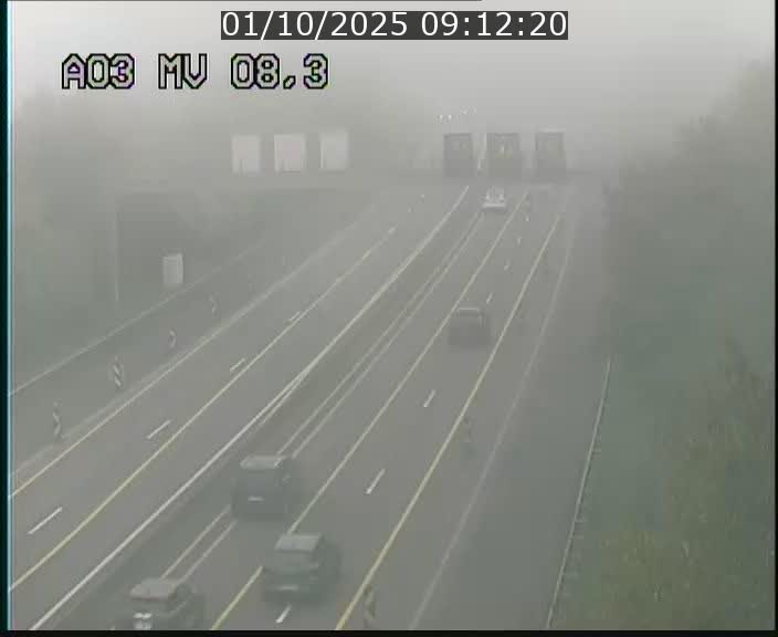 Webcam Autoroute après la Croix de Bettembourg en direction de Luxembourg sur l'A3