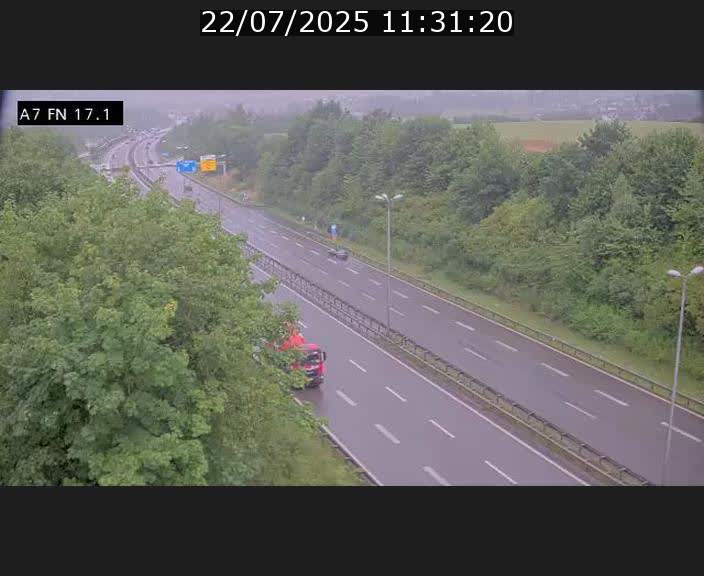 Caméra trafic Luxembourg - A7, Merscherbierg direction Mersch