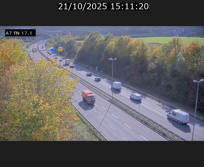Caméra trafic Luxembourg - A7, Merscherbierg direction Mersch