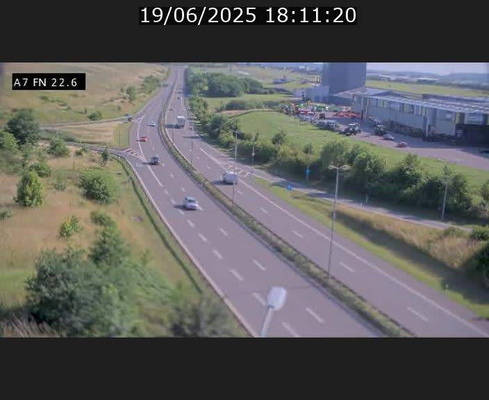 Caméra trafic Luxembourg - A7, Colmar-berg direction Mersch