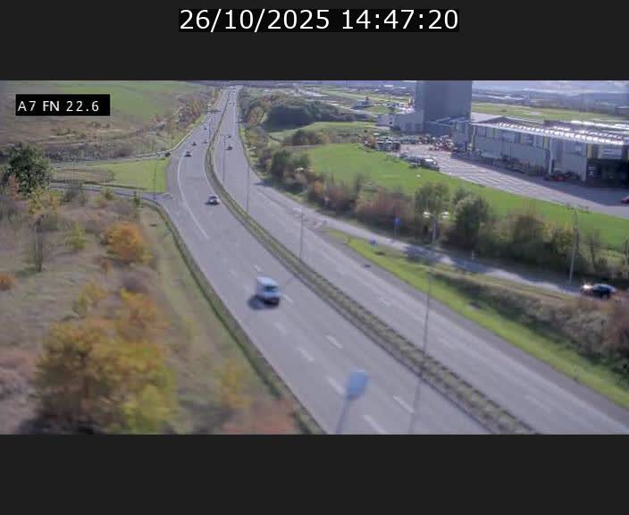 Caméra trafic Luxembourg - A7, Colmar-berg direction Mersch