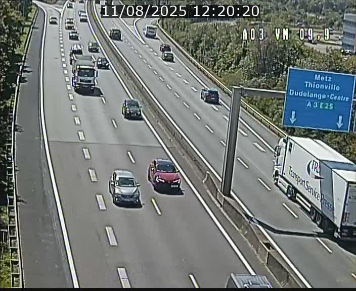 Webcam Autoroute à la Croix de Bettembourg - A3 - BK 9.9 - direction France
