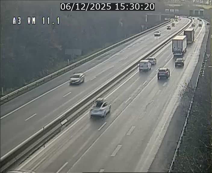 Webcam à la frontière franco-luxembourgeoise, avant la Croix de Bettembourg - BK 11.1 - direction Luxembourg-ville