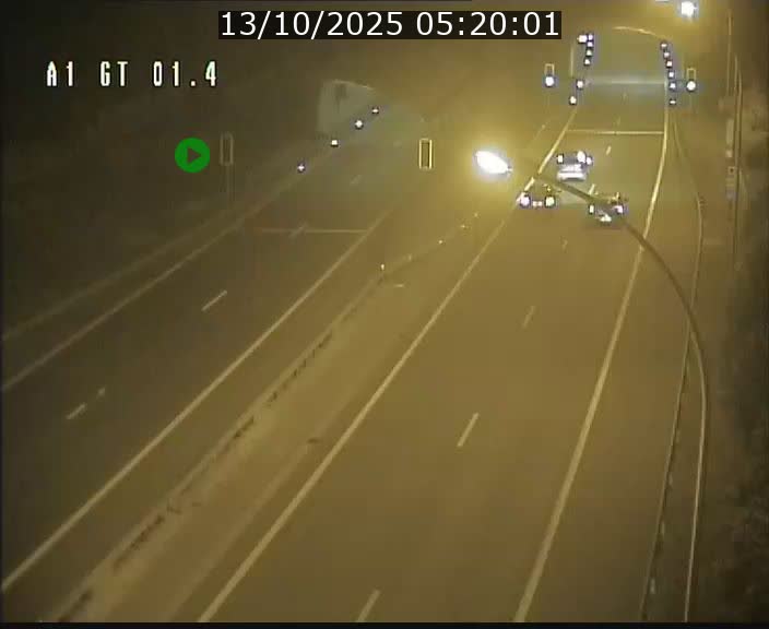 Traffic live webcam Luxembourg Hesperange - A1 direction Kirchberg - BK 1.4