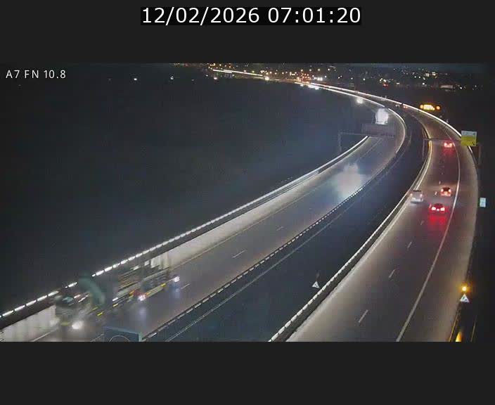 Caméra trafic Luxembourg - A7, Tunnel Gousselerbierg, sortie sud, direction rond-point Lorentzweiler (BK 10.8)