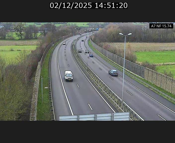 Caméra trafic Luxembourg - A7, Tunnel Mersch, entrée nord, direction Lorentzweiler