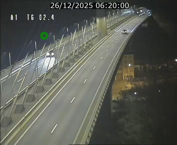 Traffic live webcam Luxembourg Sandweiler - A1 direction Luxembourg-ville - BK 2.4
