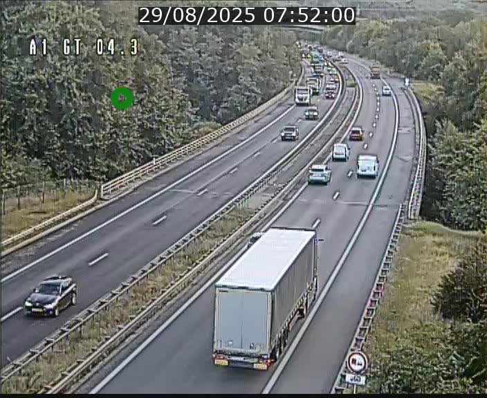 Traffic live webcam Luxembourg Itzig - A1 direction Sandweiler - BK 4.3
