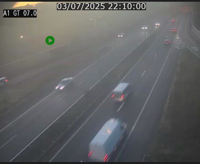 Traffic live webcam Luxembourg Cents - A1 direction Kirchberg - BK 7