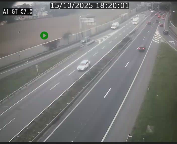Traffic live webcam Luxembourg Cents - A1 direction Kirchberg - BK 7