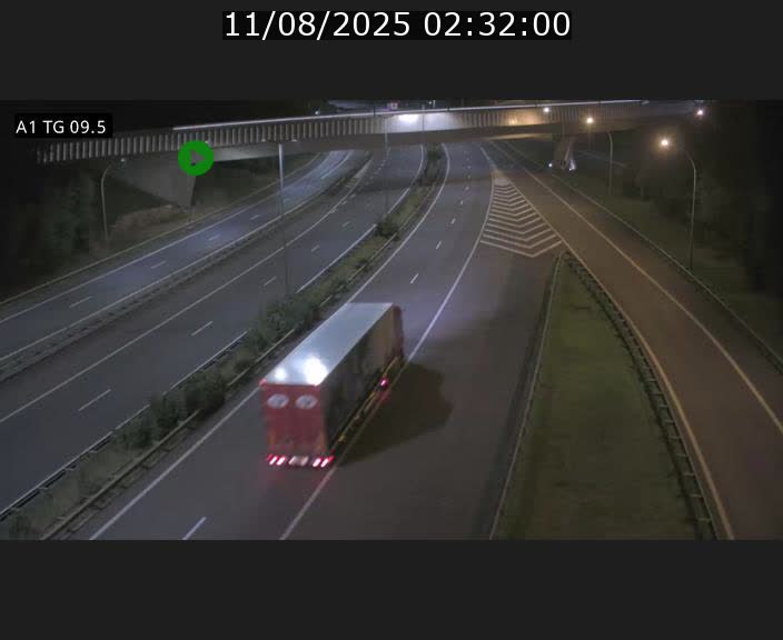 Traffic live webcam Luxembourg Jonction Grünewald - A1 direction Luxembourg-ville - BK 9.5
