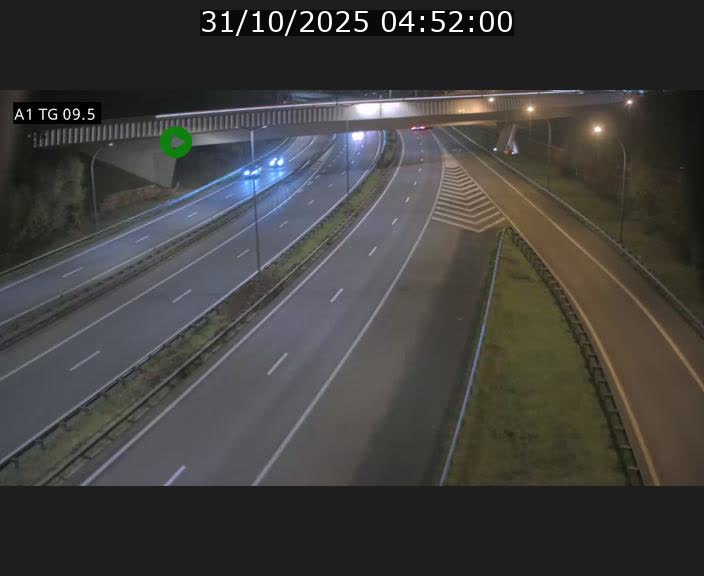 Traffic live webcam Luxembourg Jonction Grünewald - A1 direction Luxembourg-ville - BK 9.5