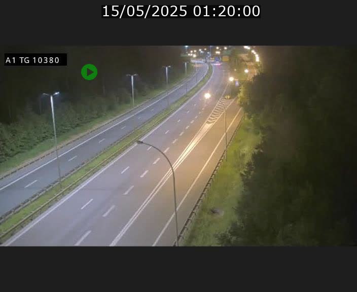 Traffic live webcam Luxembourg Senningerberg - A1 direction Luxembourg Kirchberg - BK 10.3