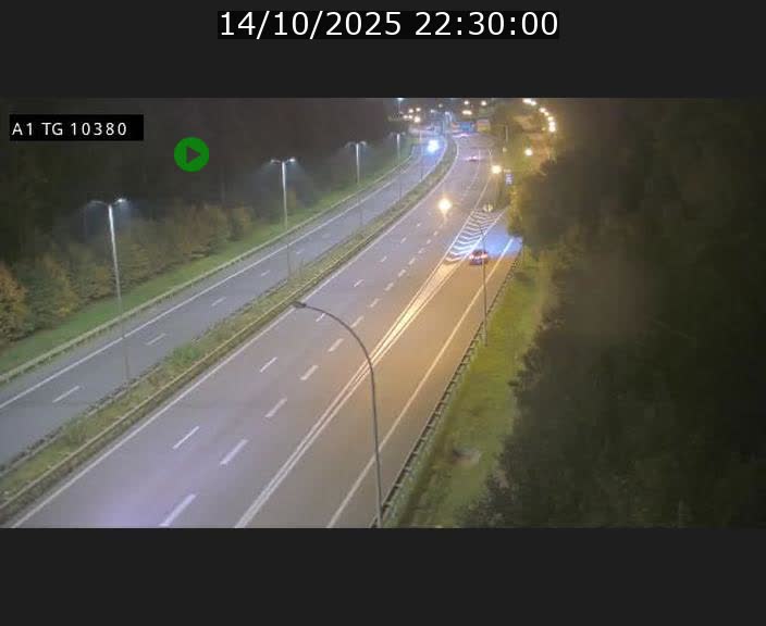 Traffic live webcam Luxembourg Senningerberg - A1 direction Luxembourg Kirchberg - BK 10.3